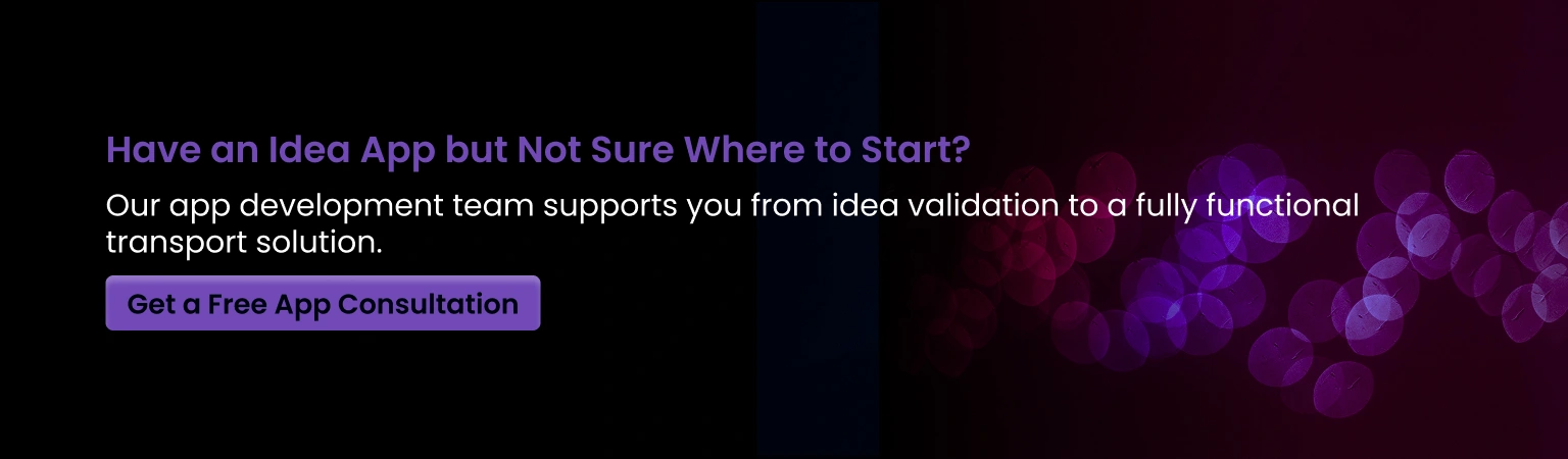 Transport app development project