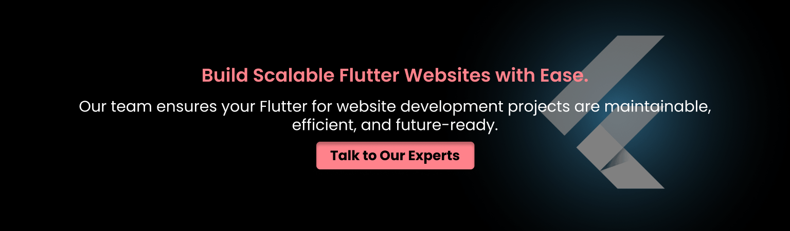 Scalable Flutter web development