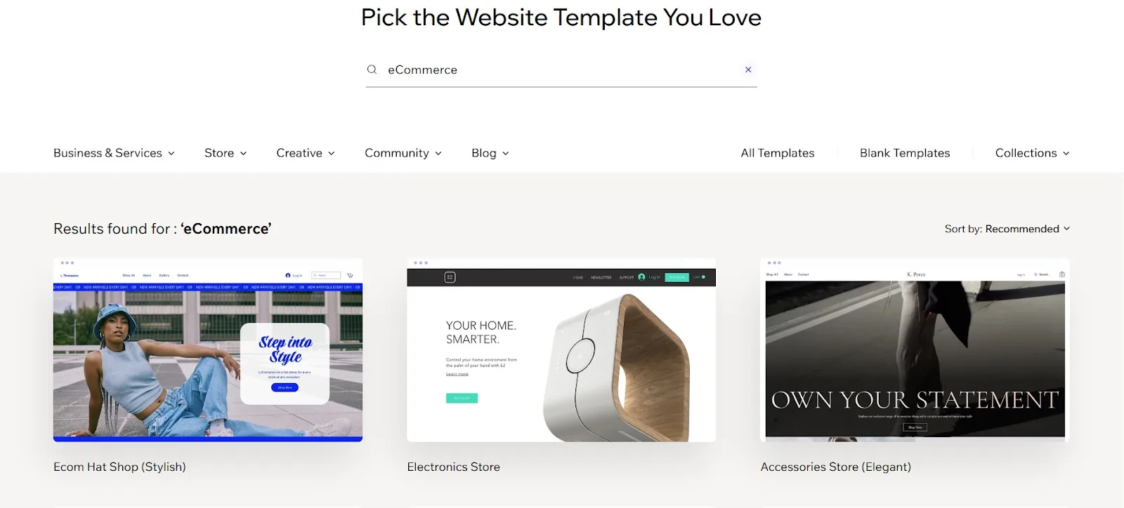 Online Store Website Design