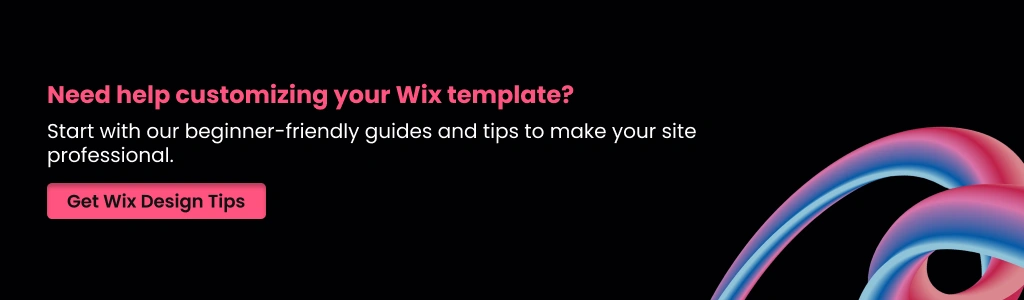 Get Wix Design Tips