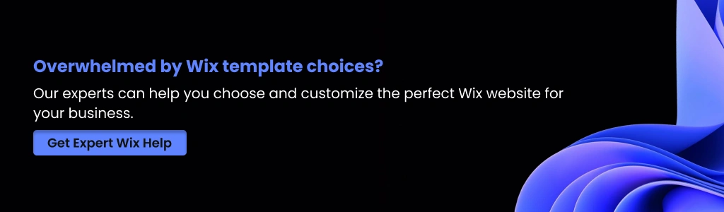 choose and customize the perfect Wix website for your business