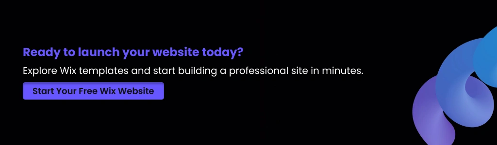 Explore Wix templates and start building