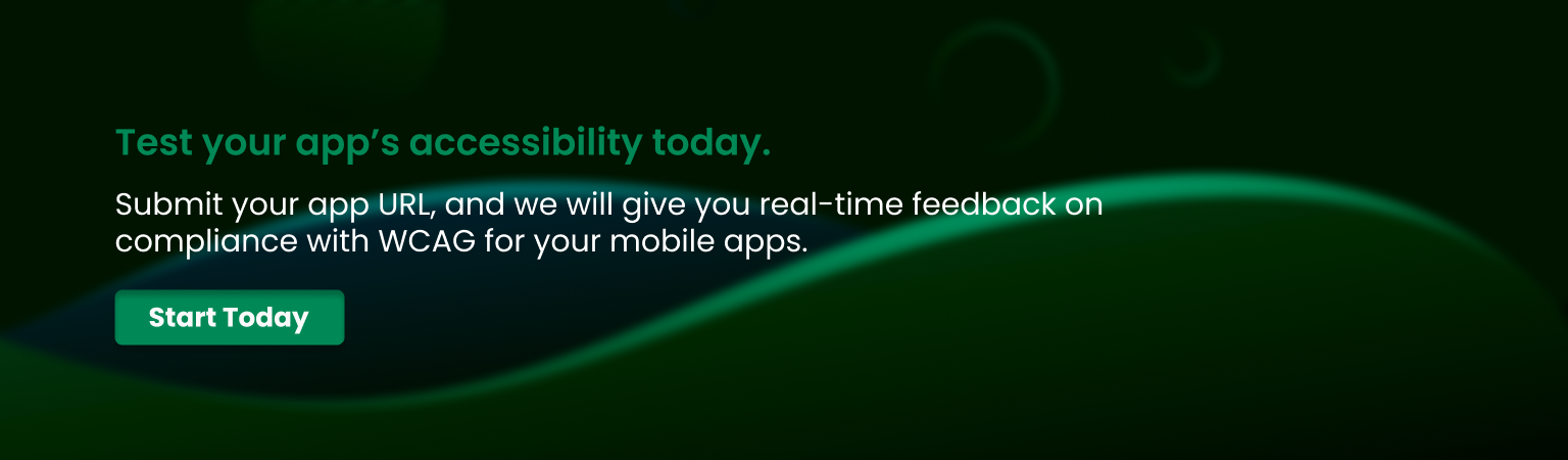 Test Mobile App Accessibility for WCAG compliance