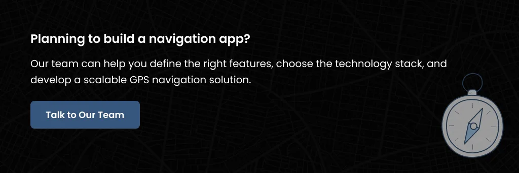 GPS Navigation App Planning