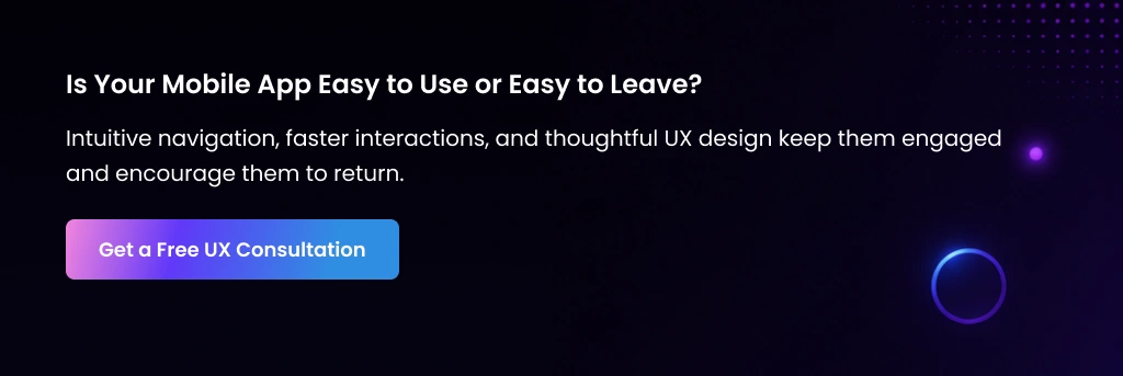 Mobile App UX design consultation