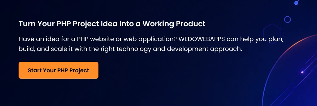 PHP project idea to working product
