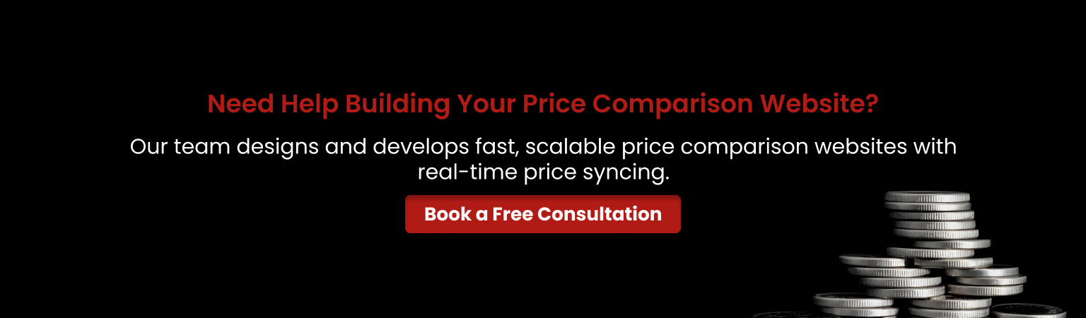 price comparison website development consultation