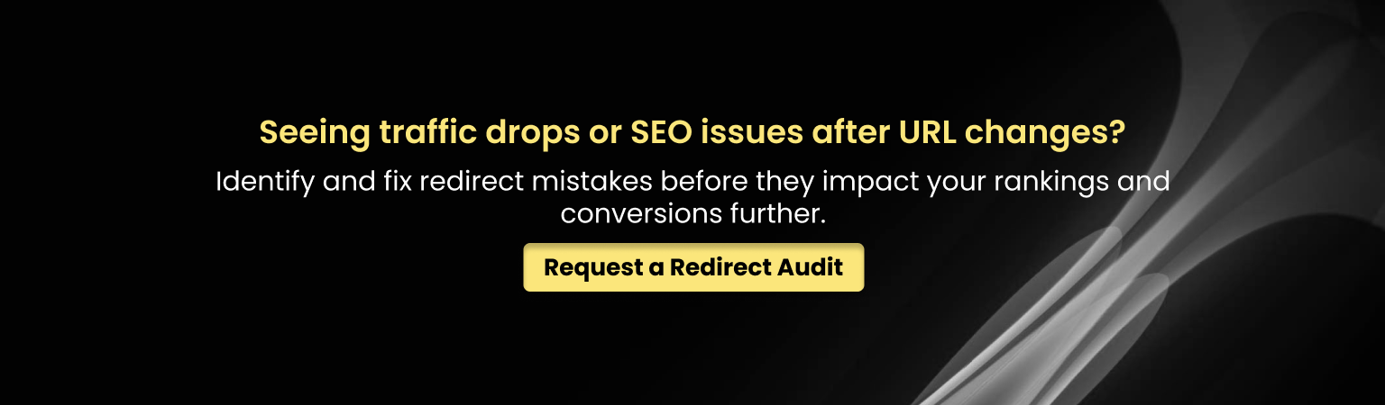 Seeing traffic drops after URL changes