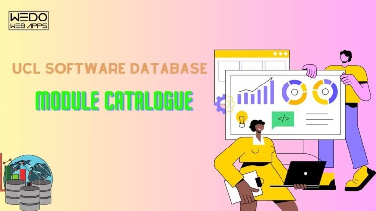UCL Software Database & Module Catalogue: Digital Evolution Explored