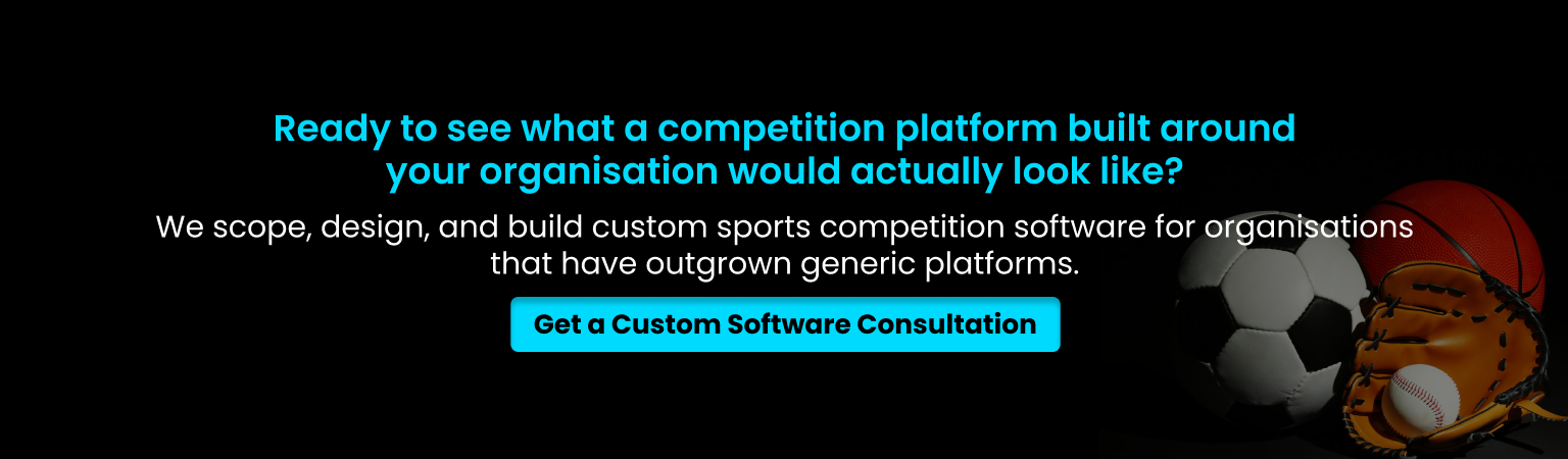 build custom sports competition software