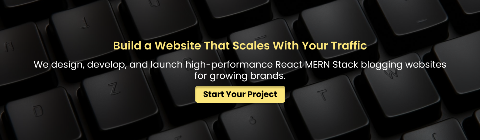 Scalable React MERN Stack blogging website for growing traffic