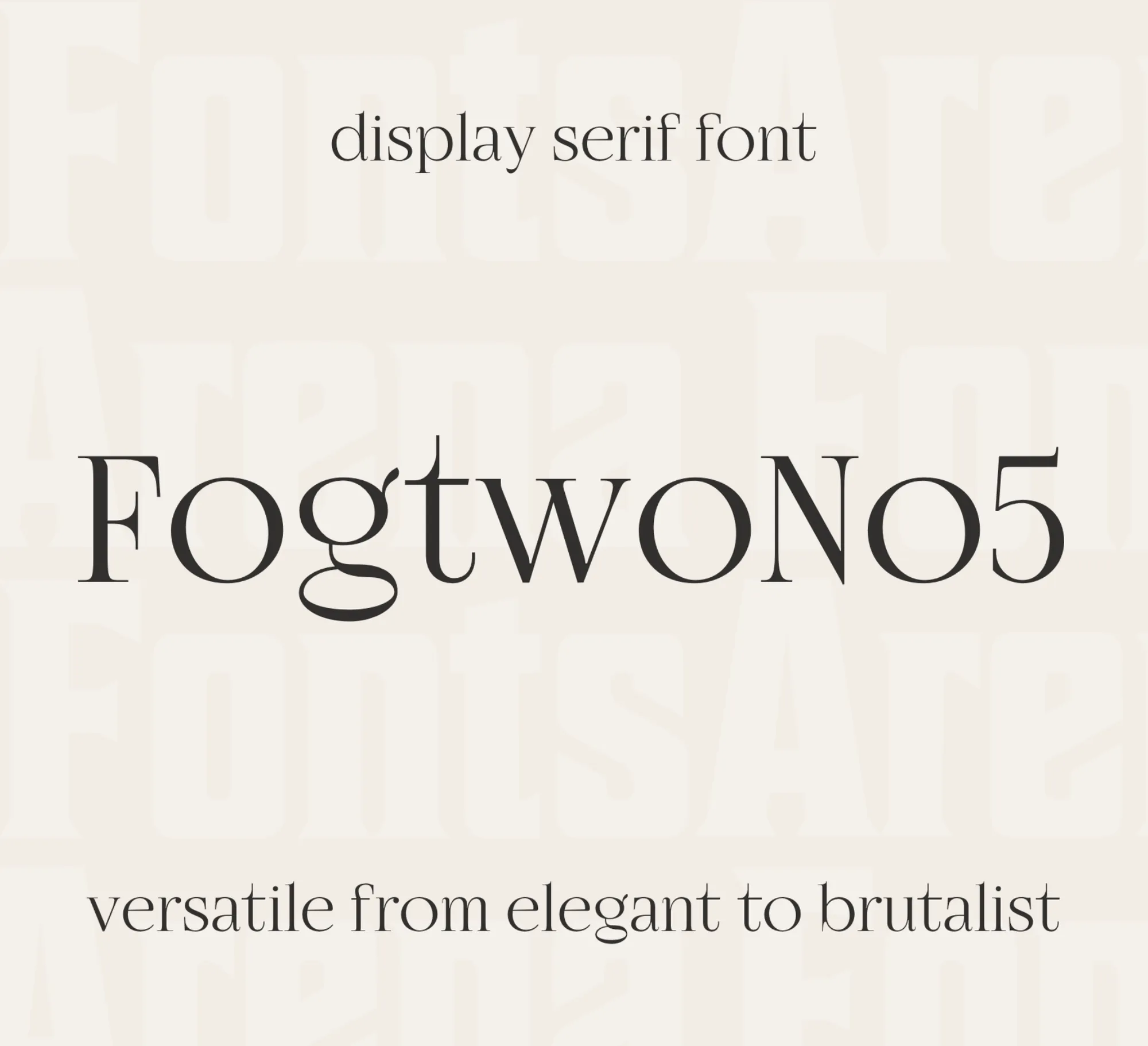 Fogtwo No5 Typeface