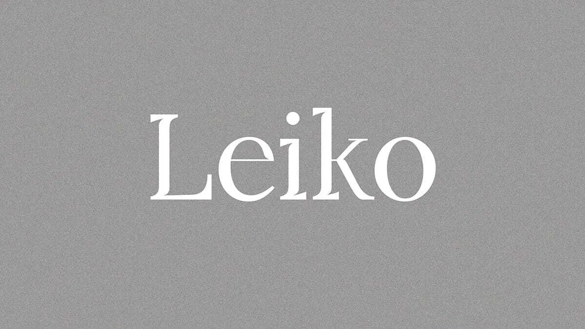 Leiko Serif Font