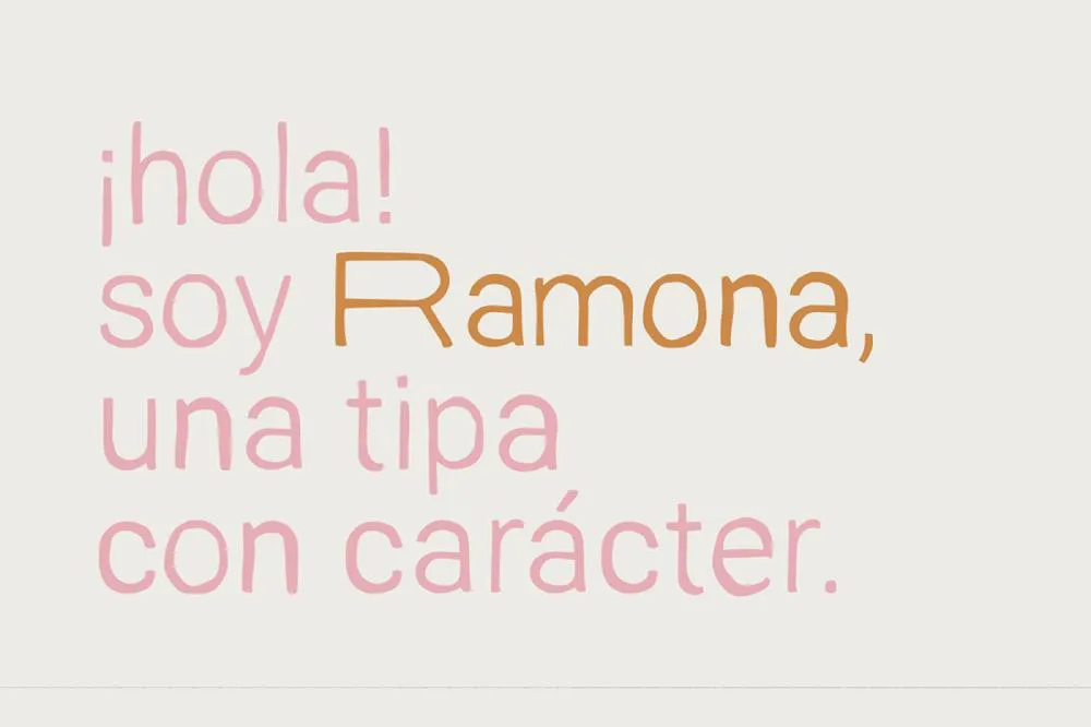 Ramona: Textured Sans Serif Font