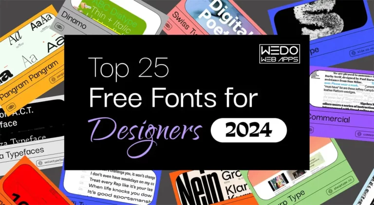 Top 25 Free Fonts for Designers in 2024
