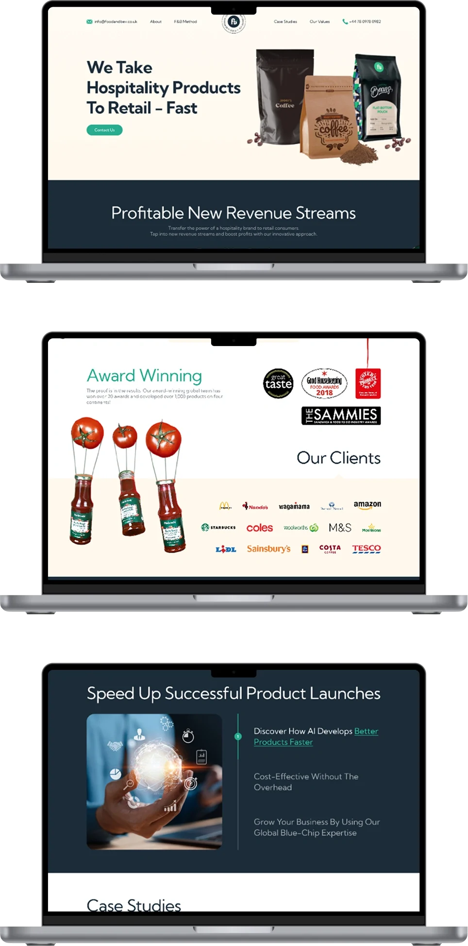 mobile-view-food-and-beverage-web-design