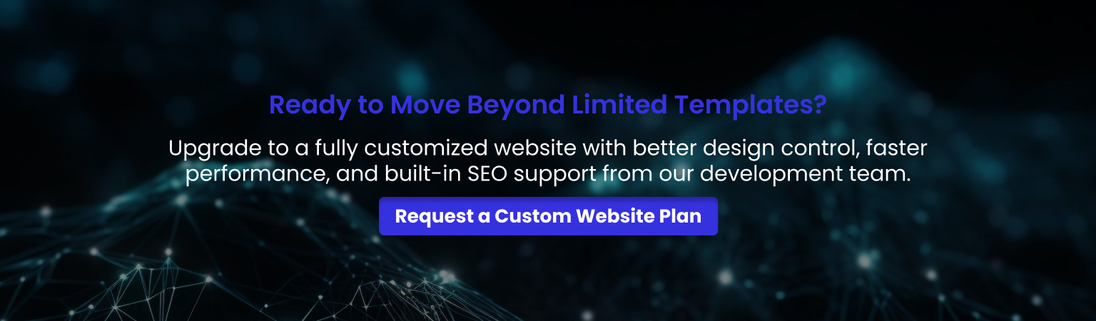 Upgrade from free website builders to custom business