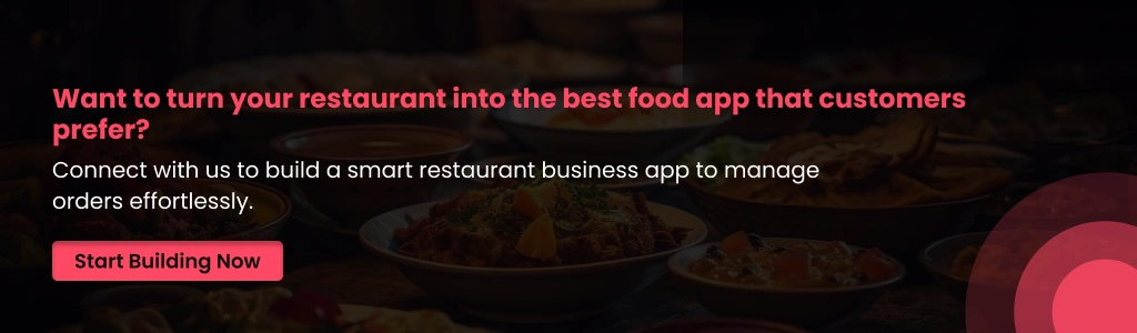 Connect with us to build a smart restaurant business app