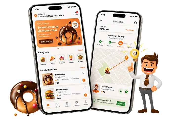 food delivery application development UK